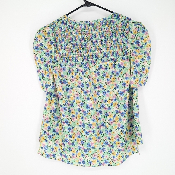 Shoshanna Kira Floral Top 100% Cotton Blouse - Picture 7 of 9